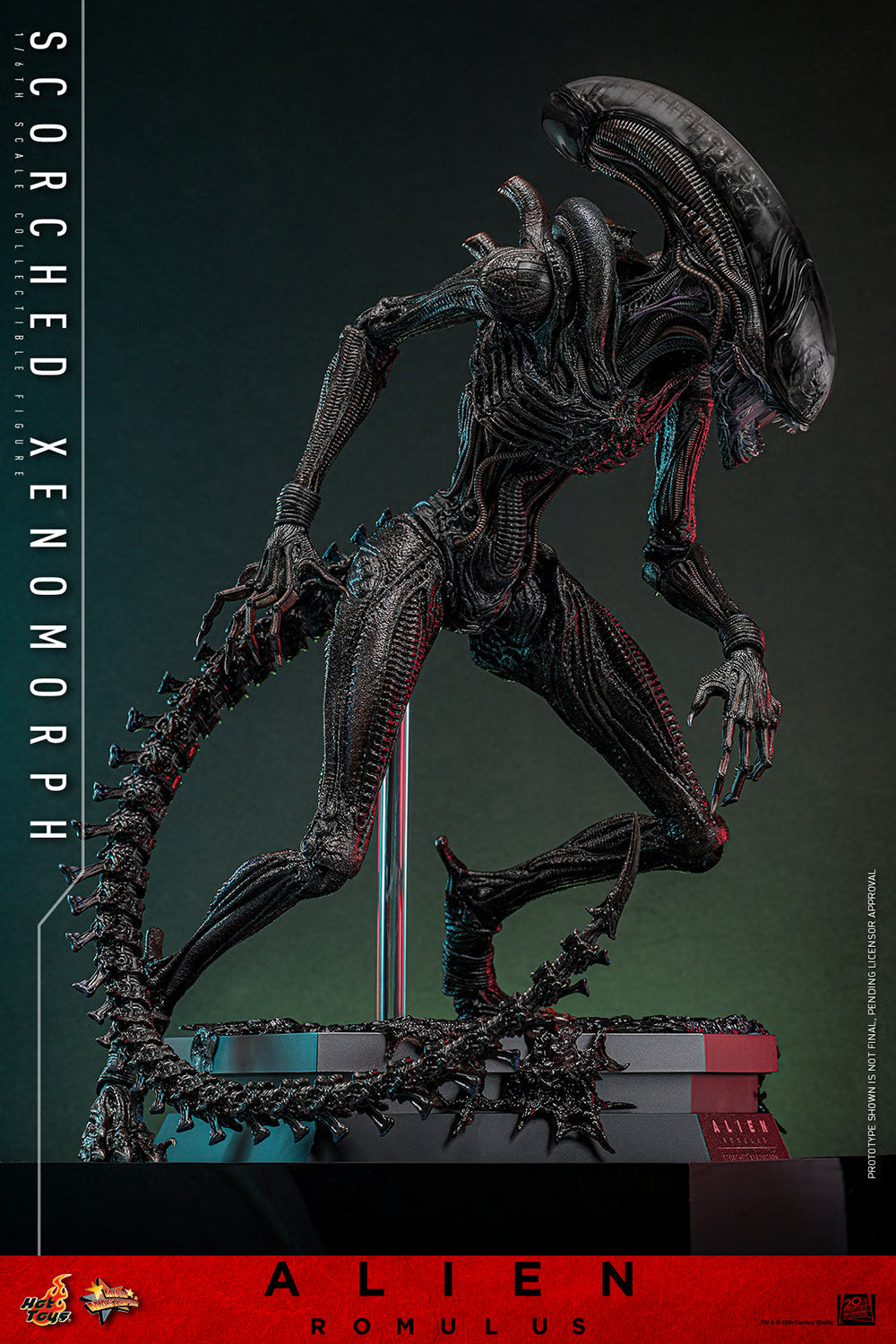Xenomorph alien scorched