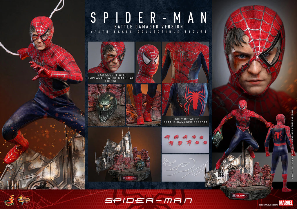 PREVENTA Spider-Man (versión dañada por la batalla)
