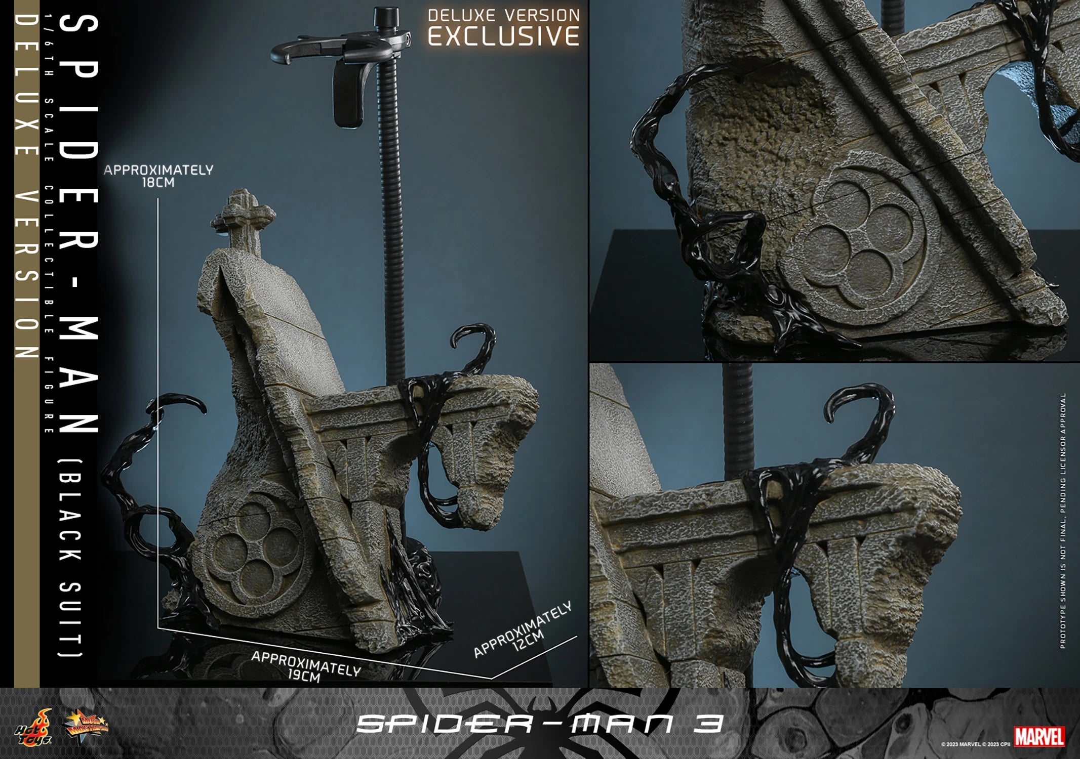 Spider-Man (traje negro) (versión de lujo) Sexta Escala